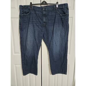 Nautica 56x30 men's dark wash relaxed fit denim jeans